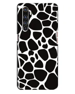 Чехол для Realme X50 Pro с картинкой «Черно-белый жираф»