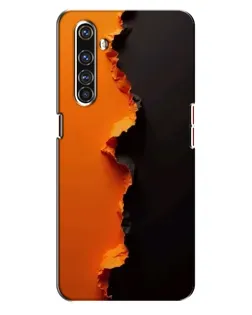 Чехол для Realme X50 Pro с картинкой «Оранжевый разлом»