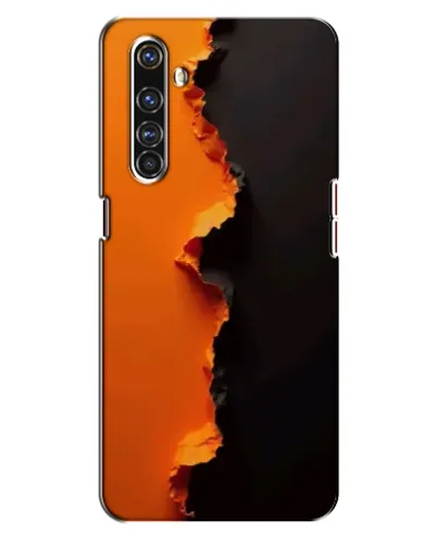 Чехол для Realme X50 Pro с картинкой «Оранжевый разлом»