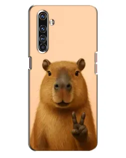 Чехол для Realme X50 Pro с картинкой «Капибара виктория»