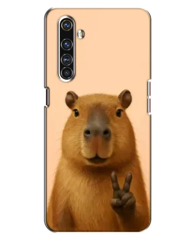 Чехол для Realme X50 Pro с картинкой «Капибара виктория»