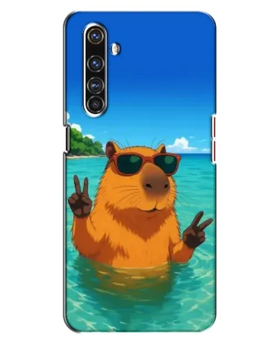 Чехол для Realme X50 Pro с картинкой «Морская капибара»