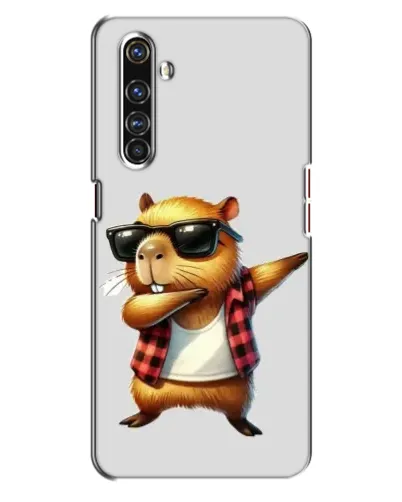 Чехол для Realme X50 Pro с картинкой «Капибара рэпер даб»