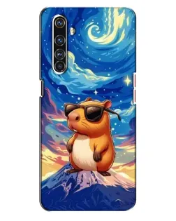 Чехол для Realme X50 Pro с картинкой «Капибара Ван Гога»