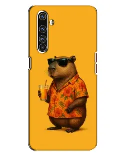 Чехол для Realme X50 Pro с картинкой «Капибара на отдыхе»