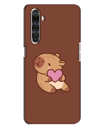 Чехол для Realme X50 Pro с картинкой «Капибара с сердцем»