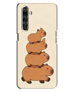 Чехол для Realme X50 Pro с картинкой «Башня из капибар»