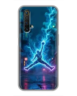 Чехол для Realme X50 с картинкой «Jordan Gold Jumpman» Чехол для Realme X50 с картинкой «Jordan Gold Jumpman»