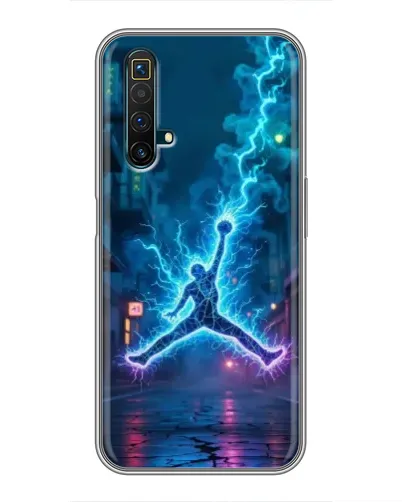 Чехол для Realme X50 с картинкой «Jordan Gold Jumpman»