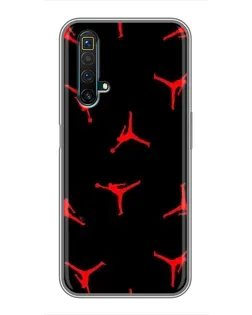 Чехол для Realme X50 с картинкой «Jordan Red Pattern» Чехол для Realme X50 с картинкой «Jordan Red Pattern»