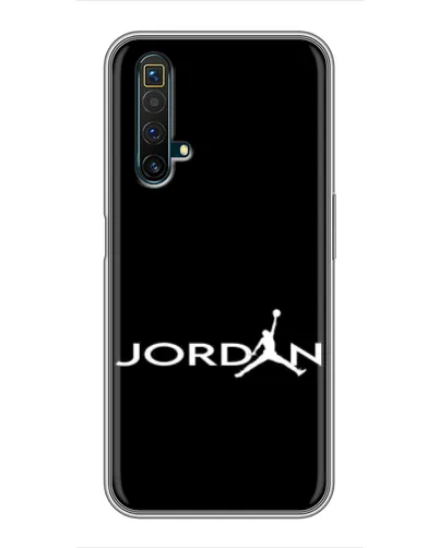 Чехол для Realme X50 с картинкой «Jordan White Logo»