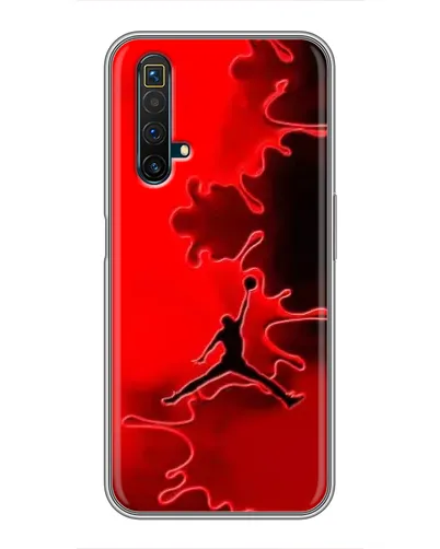 Чехол для Realme X50 с картинкой «Jordan Red Smoke»