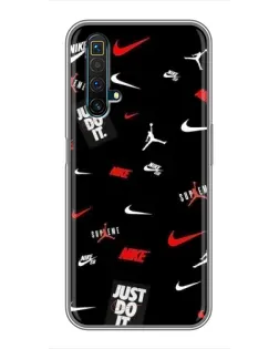 Чехол для Realme X50 с картинкой «Nike Mix Pattern»