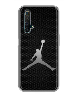 Чехол для Realme X50 с картинкой «Jordan Dark Carbon»