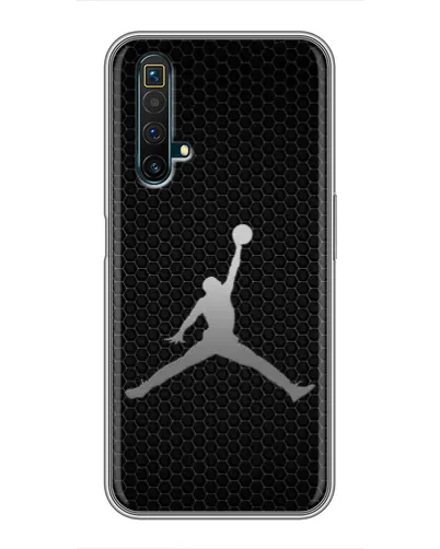Чехол для Realme X50 с картинкой «Jordan Dark Carbon»