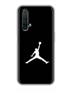 Чехол для Realme X50 с картинкой «Jordan Silhouette»