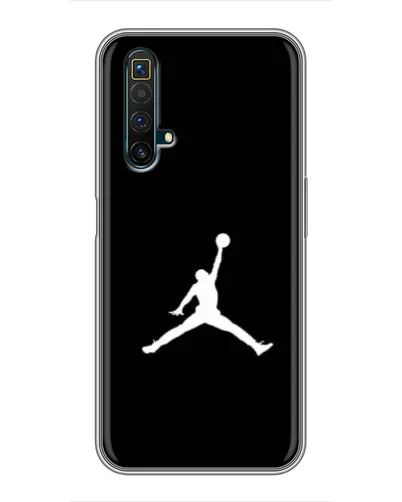 Чехол для Realme X50 с картинкой «Jordan Silhouette»