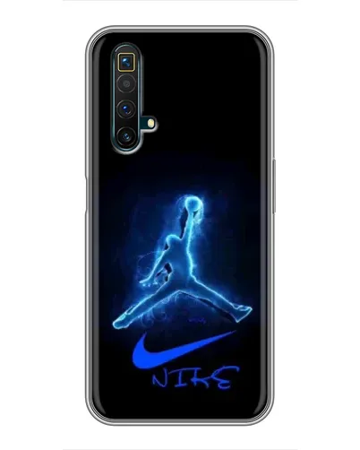 Чехол для Realme X50 с картинкой «Jordan Neon Blue»