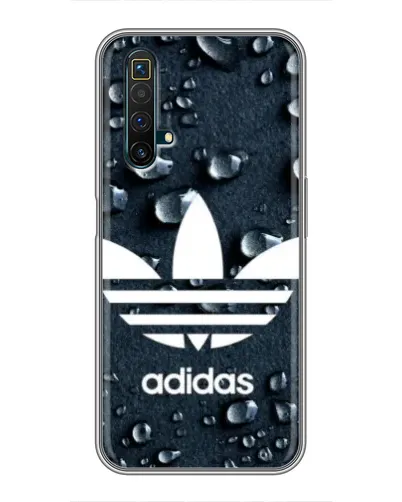 Чехол для Realme X50 с картинкой «Adidas Trefoil Blue»