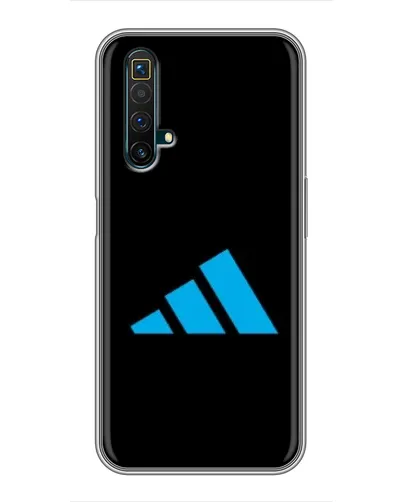 Чехол для Realme X50 с картинкой «Adidas Cyan Logo»