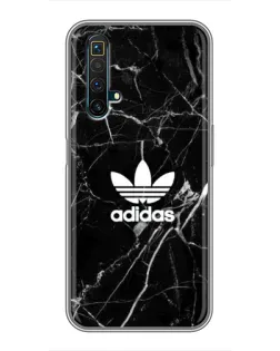 Чехол для Realme X50 с картинкой «Белый мрамор Adidas»