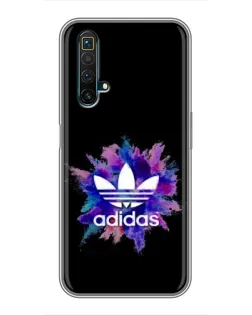 Чехол для Realme X50 с картинкой «Взрыв красок Adidas»