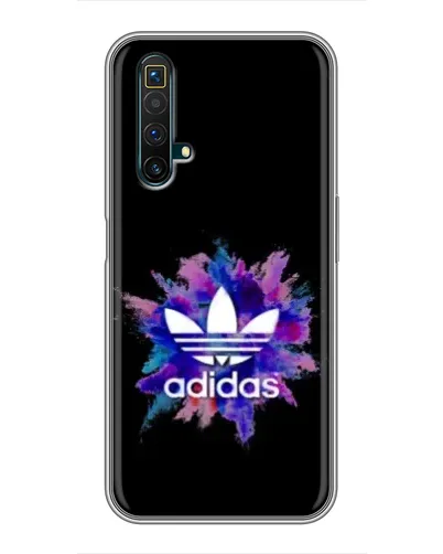 Чехол для Realme X50 с картинкой «Взрыв красок Adidas»
