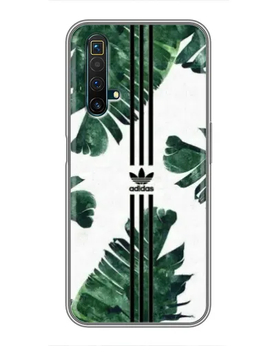 Чехол для Realme X50 с картинкой «Пальмовые листья адидас»