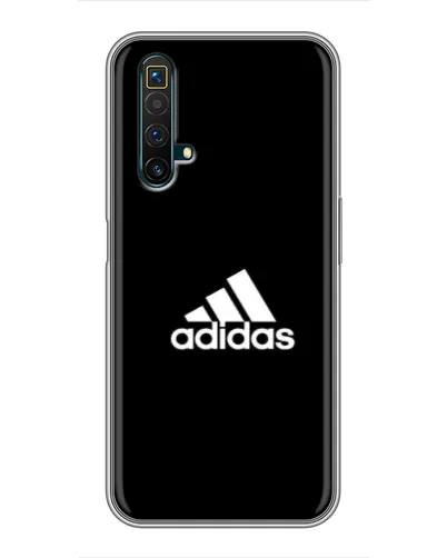 Чехол для Realme X50 с картинкой «Черная классика Adidas»