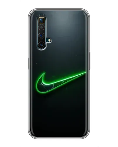 Чехол для Realme X50 с картинкой «Неоновый контур Nike» Чехол для Realme X50 с картинкой «Неоновый контур Nike»