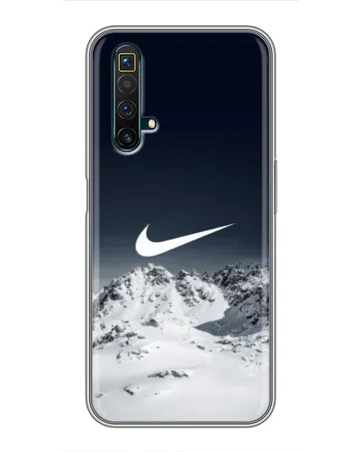 Чехол для Realme X50 с картинкой «Nike — зимние горы» Чехол для Realme X50 с картинкой «Nike — зимние горы»