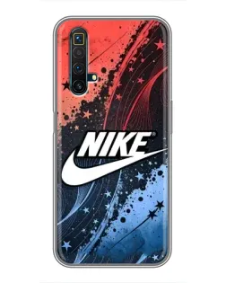 Чехол для Realme X50 с картинкой «Градиентный принт Найк»