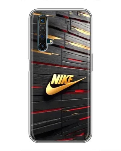Чехол для Realme X50 с картинкой «Золотой Nike на металле» Чехол для Realme X50 с картинкой «Золотой Nike на металле»