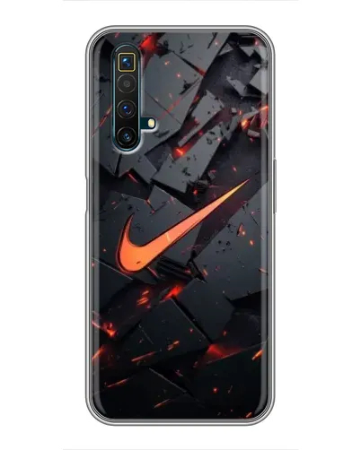 Чехол для Realme X50 с картинкой «Nike — эффект разломов» Чехол для Realme X50 с картинкой «Nike — эффект разломов»