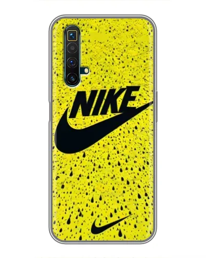 Чехол для Realme X50 с картинкой «Желтый текстурный Nike» Чехол для Realme X50 с картинкой «Желтый текстурный Nike»
