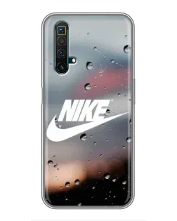 Чехол для Realme X50 с картинкой «Nike в стиле ретро»