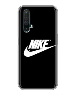 Чехол для Realme X50 с картинкой «Мазки краски Nike»