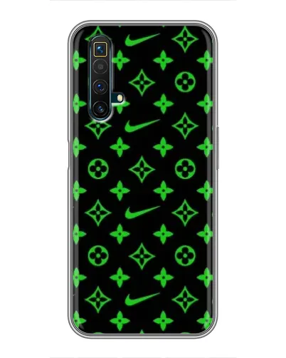 Чехол для Realme X50 с картинкой «Неоновый принт LV»
