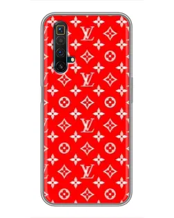 Чехол для Realme X50 с картинкой «Яркий паттерн LV»
