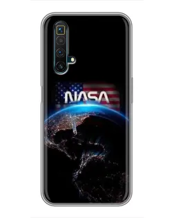 Чехол для Realme X50 с картинкой «Земля из космоса NASA»