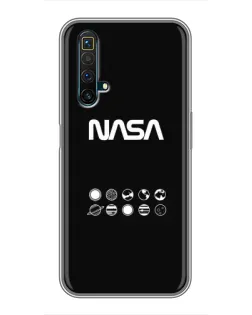 Чехол для Realme X50 с картинкой «NASA — технический принт»