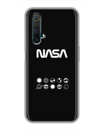 Чехол для Realme X50 с картинкой «NASA — технический принт»