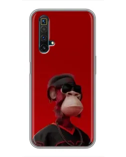 Чехол для Realme X50 с картинкой «Bored Ape в красном» Чехол для Realme X50 с картинкой «Bored Ape в красном»