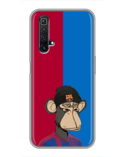 Чехол для Realme X50 с картинкой «Bored Ape — фанат Барсы»