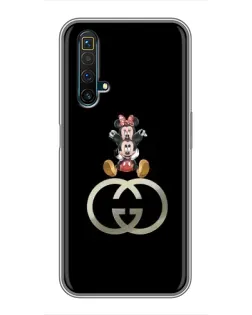 Чехол для Realme X50 с картинкой «Минни Маус на лого»