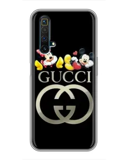 Чехол для Realme X50 с картинкой «Gucci — герои Disney»