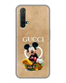 Чехол для Realme X50 с картинкой «Микки Маус Gucci — крафт»