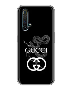 Чехол для Realme X50 с картинкой «Gucci — серебряная змея»