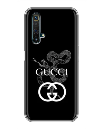 Чехол для Realme X50 с картинкой «Gucci — серебряная змея» Чехол для Realme X50 с картинкой «Gucci — серебряная змея»