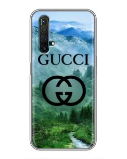 Чехол для Realme X50 с картинкой «Gucci — горный пейзаж»